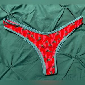 Moana Bikini Red and Green Chili Print